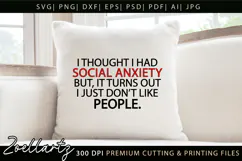 Sarcastic Mental Health SVG Funny Anxiety T-shirt Mug Design Product Image 7