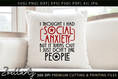 Sarcastic Mental Health SVG Funny Anxiety T-shirt Mug Design Product Image 2