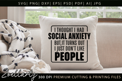 Sarcastic Mental Health SVG Funny Anxiety T-shirt Mug Design Product Image 5