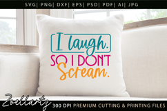 Funny Mental Health SVG Sarcastic Anxiety T-shirt Mug Design Product Image 2