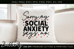 Sarcastic Mental Health SVG Funny Anxiety T-shirt Mug Design Product Image 4