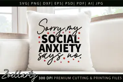 Sarcastic Mental Health SVG Funny Anxiety T-shirt Mug Design Product Image 4