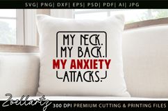 Sarcastic Mental Health SVG Funny Anxiety T-shirt Mug Design Product Image 4
