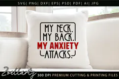 Sarcastic Mental Health SVG Funny Anxiety T-shirt Mug Design Product Image 4