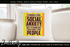 Sarcastic Mental Health SVG Funny Anxiety T-shirt Mug Design Product Image 4