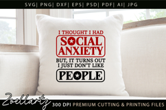 Sarcastic Mental Health SVG Funny Anxiety T-shirt Mug Design Product Image 4
