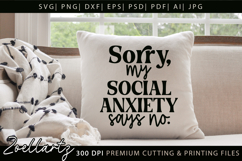 Sarcastic Mental Health SVG Funny Anxiety T-shirt Mug Design Product Image 3