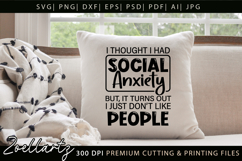 Sarcastic Mental Health SVG Funny Anxiety T-shirt Mug Design Product Image 4