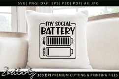 Mental Health Awareness SVG Funny Sarcastic Anxiety T-shirt Product Image 4