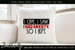 Sarcastic Mental Health SVG Funny Anxiety T-shirt Mug Design Product Image 3