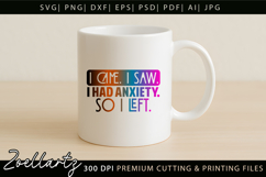 Sarcastic Mental Health SVG Funny Anxiety T-shirt Mug Design Product Image 5