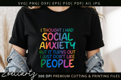 Sarcastic Mental Health SVG Funny Anxiety T-shirt Mug Design Product Image 8