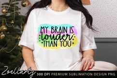 Sarcastic Mental Health Sublimation Design Funny Anxiety PNG Product Image 1