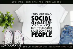 Sarcastic Mental Health SVG Funny Anxiety T-shirt Mug Design Product Image 3
