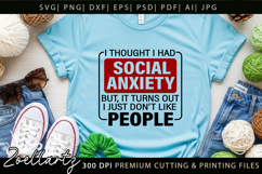 Sarcastic Mental Health SVG Funny Anxiety T-shirt Mug Design Product Image 5