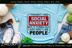 Sarcastic Mental Health SVG Funny Anxiety T-shirt Mug Design Product Image 5