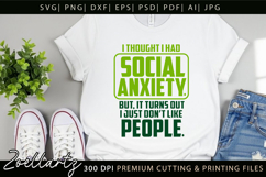 Mental Health Awareness SVG Funny Sarcastic Anxiety T-shirt Product Image 9