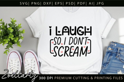 Funny Mental Health SVG Sarcastic Anxiety T-shirt Mug Design Product Image 2