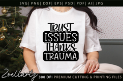 Funny Mental Health SVG Sarcastic Anxiety T-shirt Mug Design Product Image 2