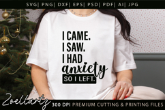 Mental Health Awareness SVG Funny Sarcastic Anxiety T-shirt Product Image 1