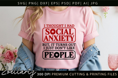 Sarcastic Mental Health SVG Funny Anxiety T-shirt Mug Design Product Image 6