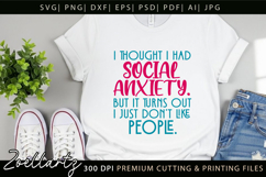 Funny Mental Health SVG Sarcastic Anxiety T-shirt Mug Design Product Image 8