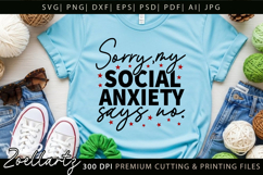 Sarcastic Mental Health SVG Funny Anxiety T-shirt Mug Design Product Image 5