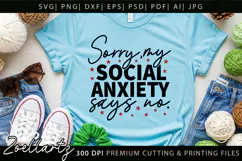Sarcastic Mental Health SVG Funny Anxiety T-shirt Mug Design Product Image 5