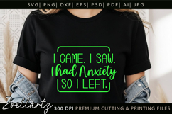 Funny Mental Health SVG Sarcastic Anxiety T-shirt Mug Design Product Image 6