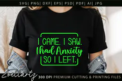 Funny Mental Health SVG Sarcastic Anxiety T-shirt Mug Design Product Image 6