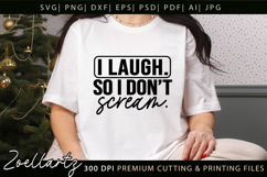 Funny Mental Health SVG Sarcastic Anxiety T-shirt Mug Design Product Image 3