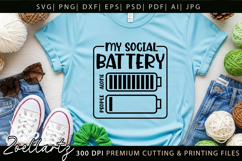 Mental Health Awareness SVG Funny Sarcastic Anxiety T-shirt Product Image 7