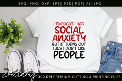 Sarcastic Mental Health SVG Funny Anxiety T-shirt Mug Design Product Image 6