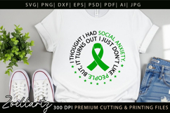 Funny Mental Health SVG Sarcastic Anxiety T-shirt Mug Design Product Image 8