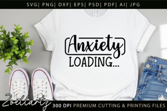 Funny Mental Health SVG Sarcastic Anxiety T-shirt Mug Design Product Image 5