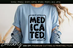 Sarcastic Mental Health SVG Funny Anxiety T-shirt Mug Design Product Image 4