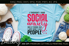Sarcastic Mental Health SVG Funny Anxiety T-shirt Mug Design Product Image 2