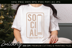 Funny Mental Health SVG Sarcastic Anxiety T-shirt Mug Design Product Image 4