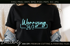 Funny Mental Health SVG Sarcastic Anxiety T-shirt Mug Design Product Image 4