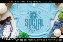 Sarcastic Mental Health SVG Funny Anxiety T-shirt Mug Design Product Image 5