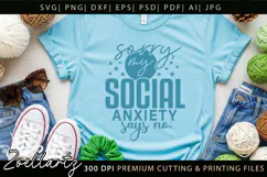 Sarcastic Mental Health SVG Funny Anxiety T-shirt Mug Design Product Image 5