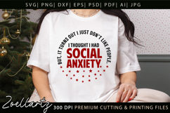 Sarcastic Mental Health SVG Funny Anxiety T-shirt Mug Design Product Image 1