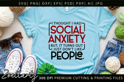 Sarcastic Mental Health SVG Funny Anxiety T-shirt Mug Design Product Image 9