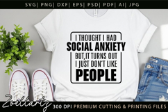 Sarcastic Mental Health SVG Funny Anxiety T-shirt Mug Design Product Image 9