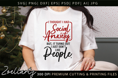Sarcastic Mental Health SVG Funny Anxiety T-shirt Mug Design Product Image 1
