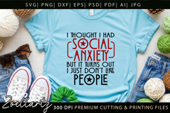 Sarcastic Mental Health SVG Funny Anxiety T-shirt Mug Design Product Image 6