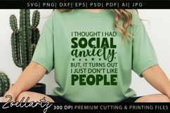 Sarcastic Mental Health SVG Funny Anxiety T-shirt Mug Design Product Image 2