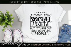 Sarcastic Mental Health SVG Funny Anxiety T-shirt Mug Design Product Image 7