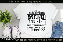Sarcastic Mental Health SVG Funny Anxiety T-shirt Mug Design Product Image 7