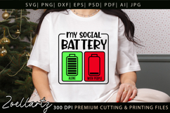 Funny Mental Health SVG Sarcastic Anxiety T-shirt Mug Design Product Image 2